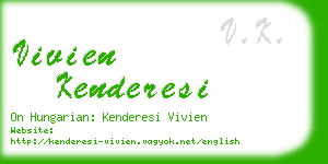 vivien kenderesi business card